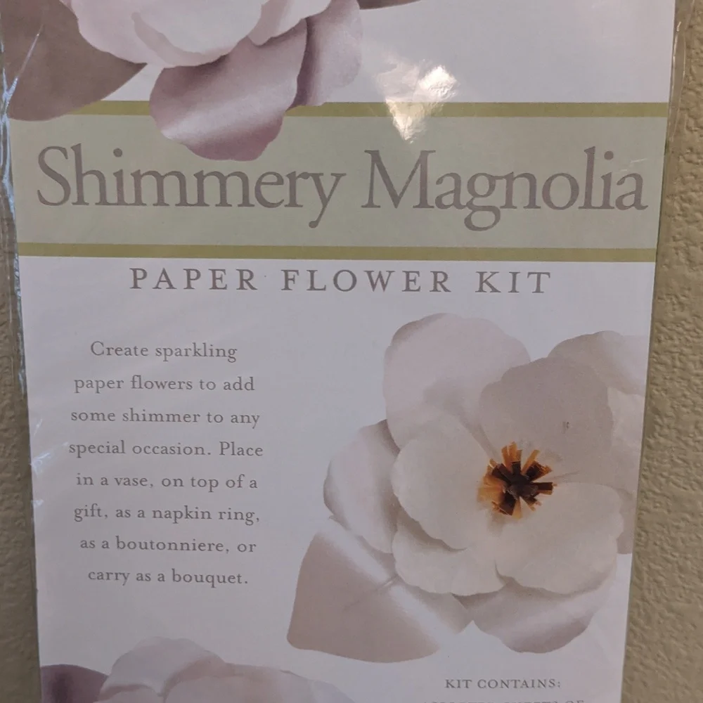 Paper Flower Kit Shimmery Magnolia Paper Source New